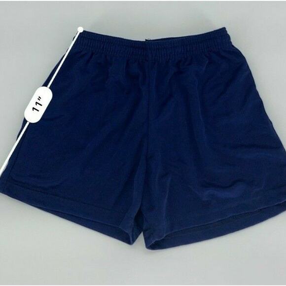Unisex Boy Girl’s Youth Athletic Shorts Solid Blue Elastic Waist No Size - Picture 6 of 6